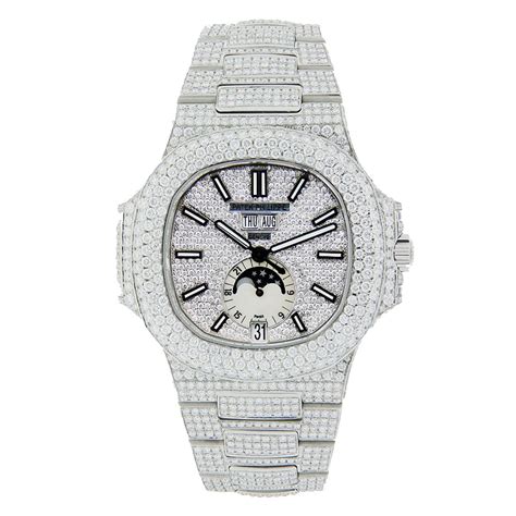 iced patek philippe replica|Patek Philippe diamond watch price.